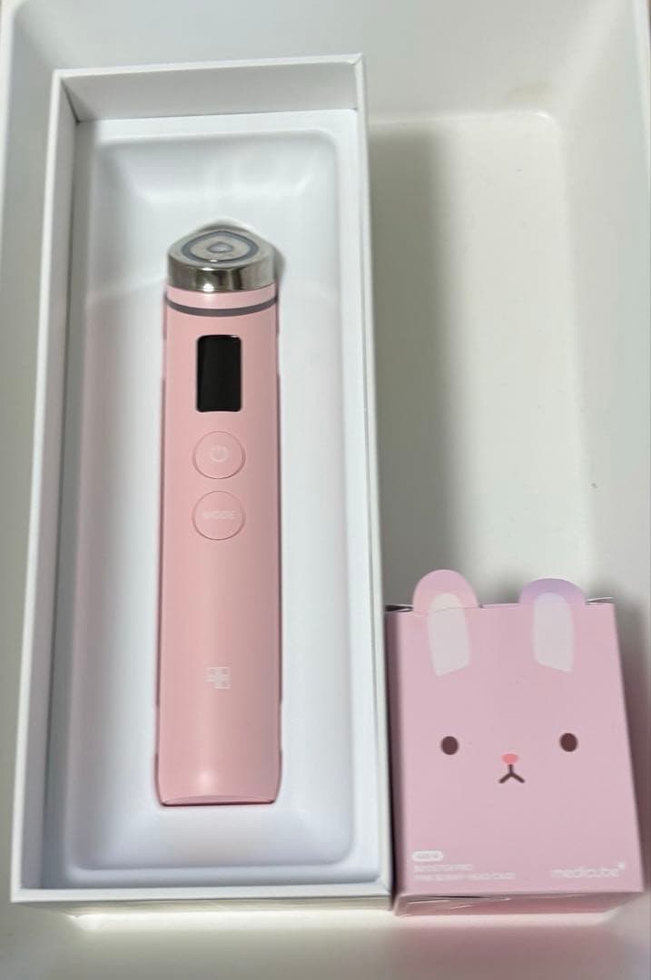 【美品】medicube AGE-Rブースタープロ 美顔器 うさぎヘッド メディキューブ 美顔器 AGE-Rブースタープロ メガ割 うさぎヘッド