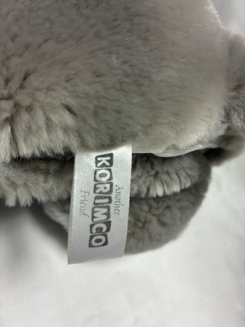 稀少　KORIMCO グレーの象のぬいぐるみ パペット　指人形　ビンテージ物