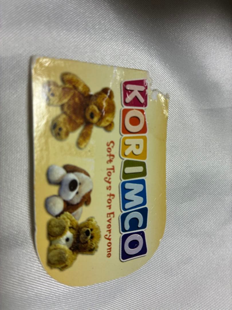 稀少　KORIMCO グレーの象のぬいぐるみ パペット　指人形　ビンテージ物