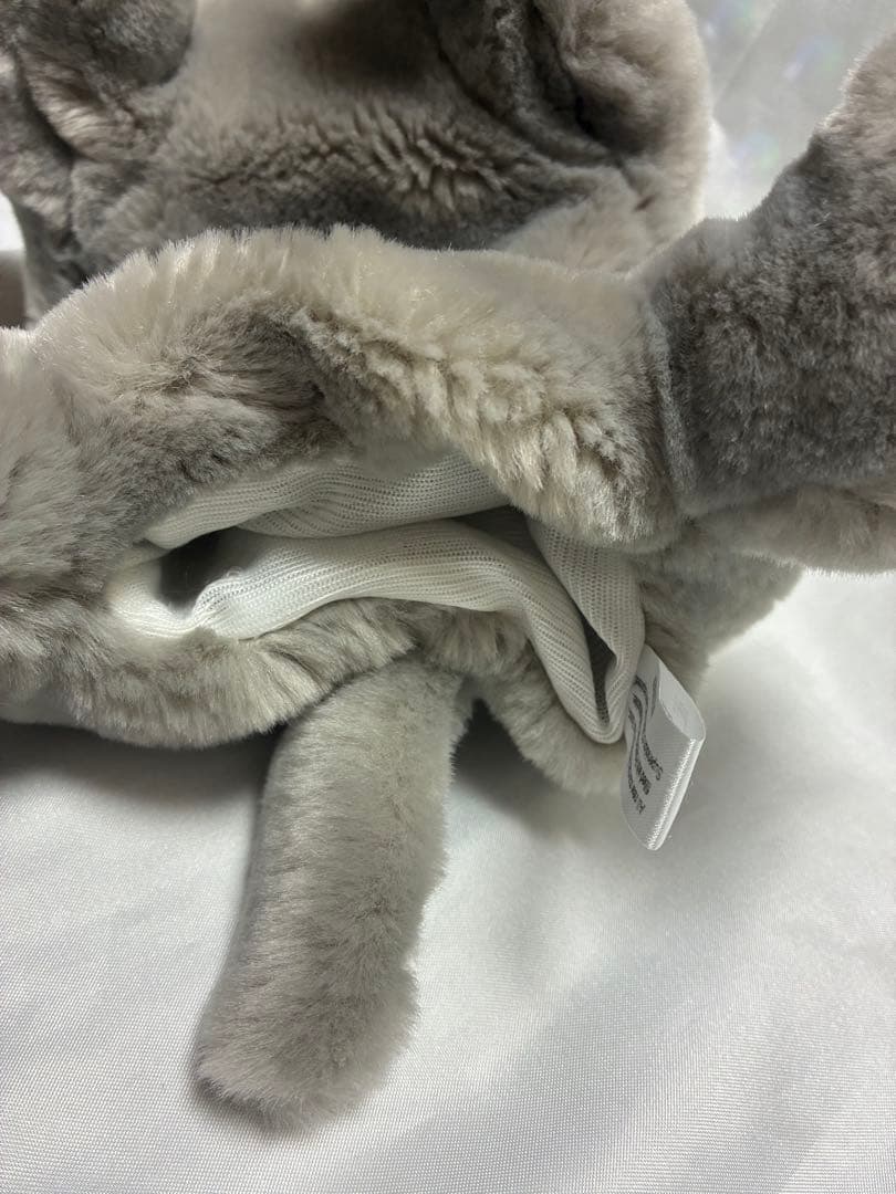 稀少　KORIMCO グレーの象のぬいぐるみ パペット　指人形　ビンテージ物