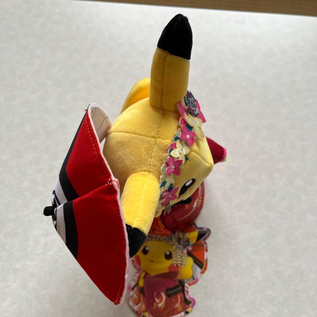 ポケモンセンター 京都限定ぬいぐるみ タグ付き舞妓はん ピカチュウ