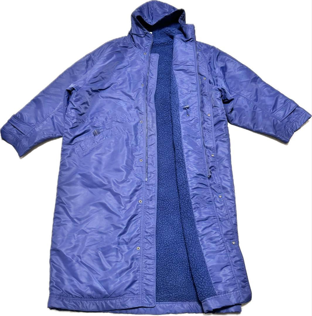 Nike フリース ロング ベンチコート ネイビー サイズXL - メルカリ