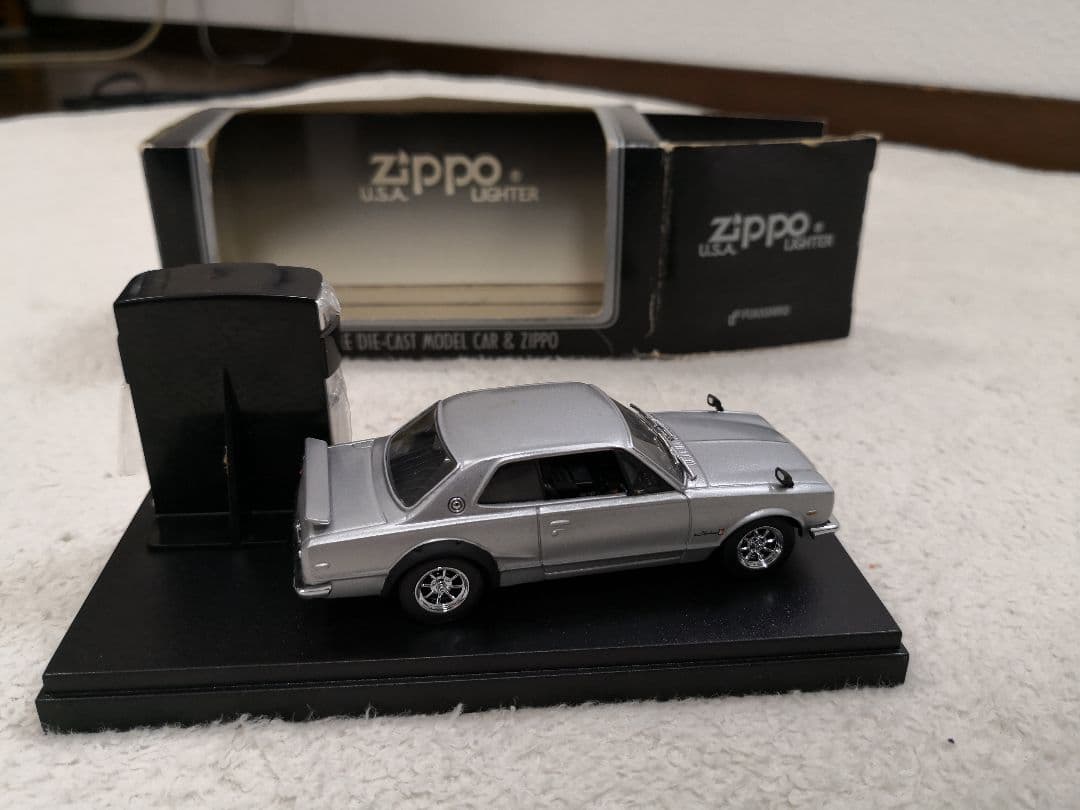 30年以上前のスカイライン2000GTRミニカーとZIPPO - メルカリ