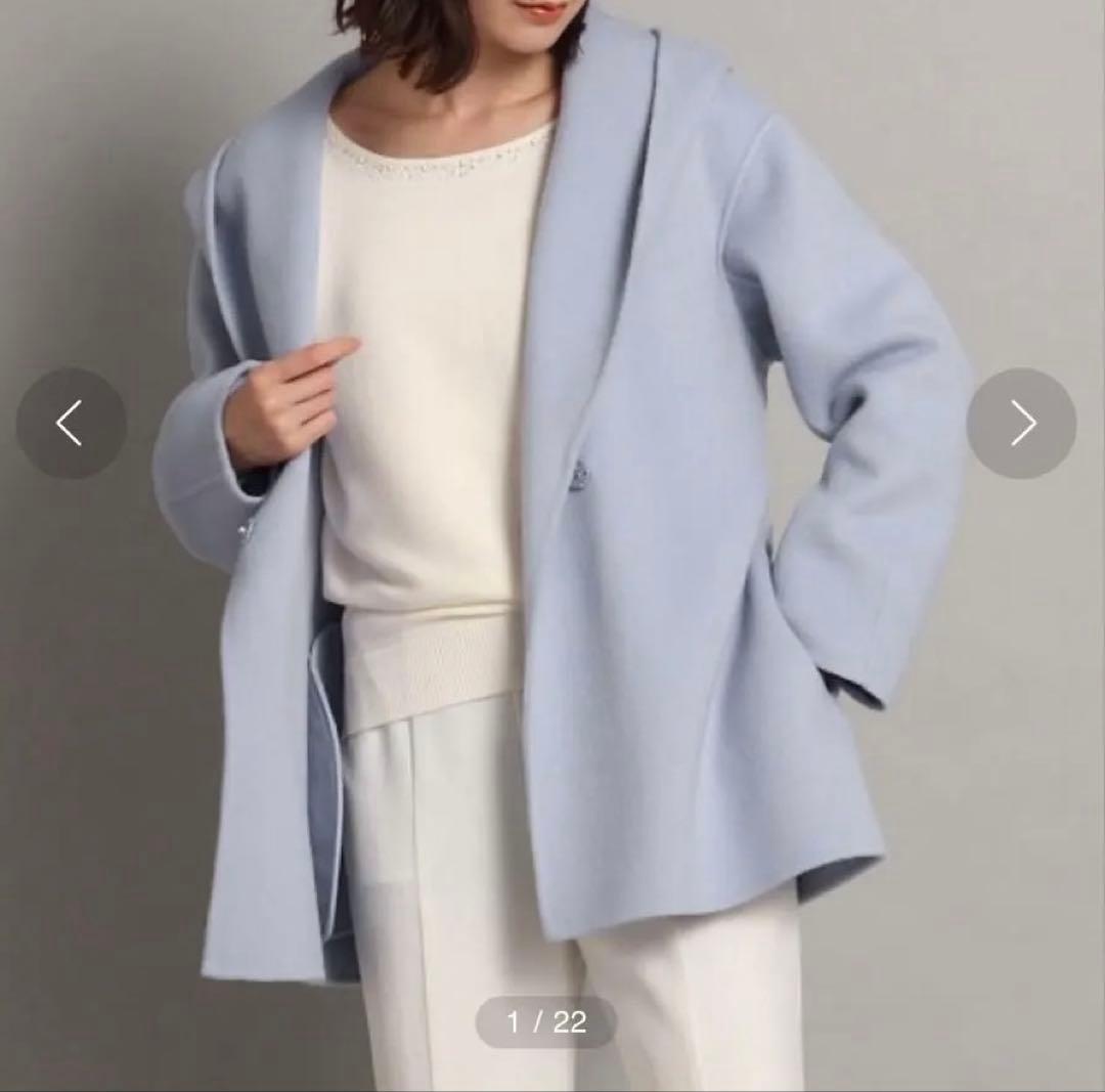 COUP DE CHANCE】ゆるシルエット リバー仕立てミドル丈コート - メルカリ