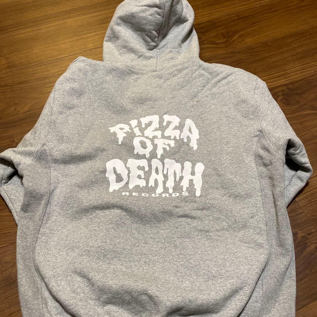 PIZZA OF DEATH フード付きパーカー Lサイズ グレー