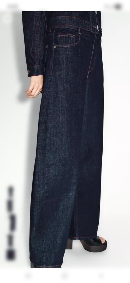 ZARA Z1975 ハイウエストバレルフィットデニムパンツ36新作新品タグ