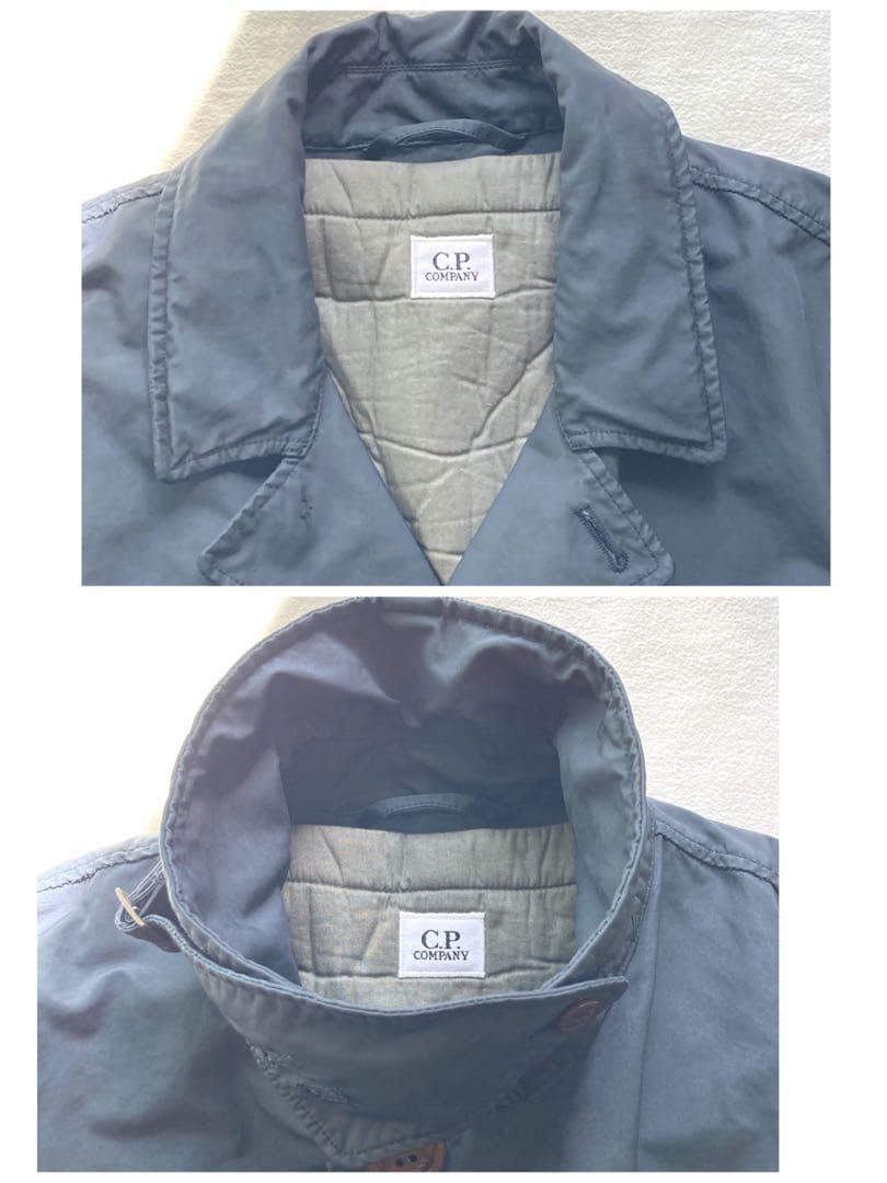 C.P.COMPANY ライナー付　トレンチコート　ネイビー　46 飴色ボタン