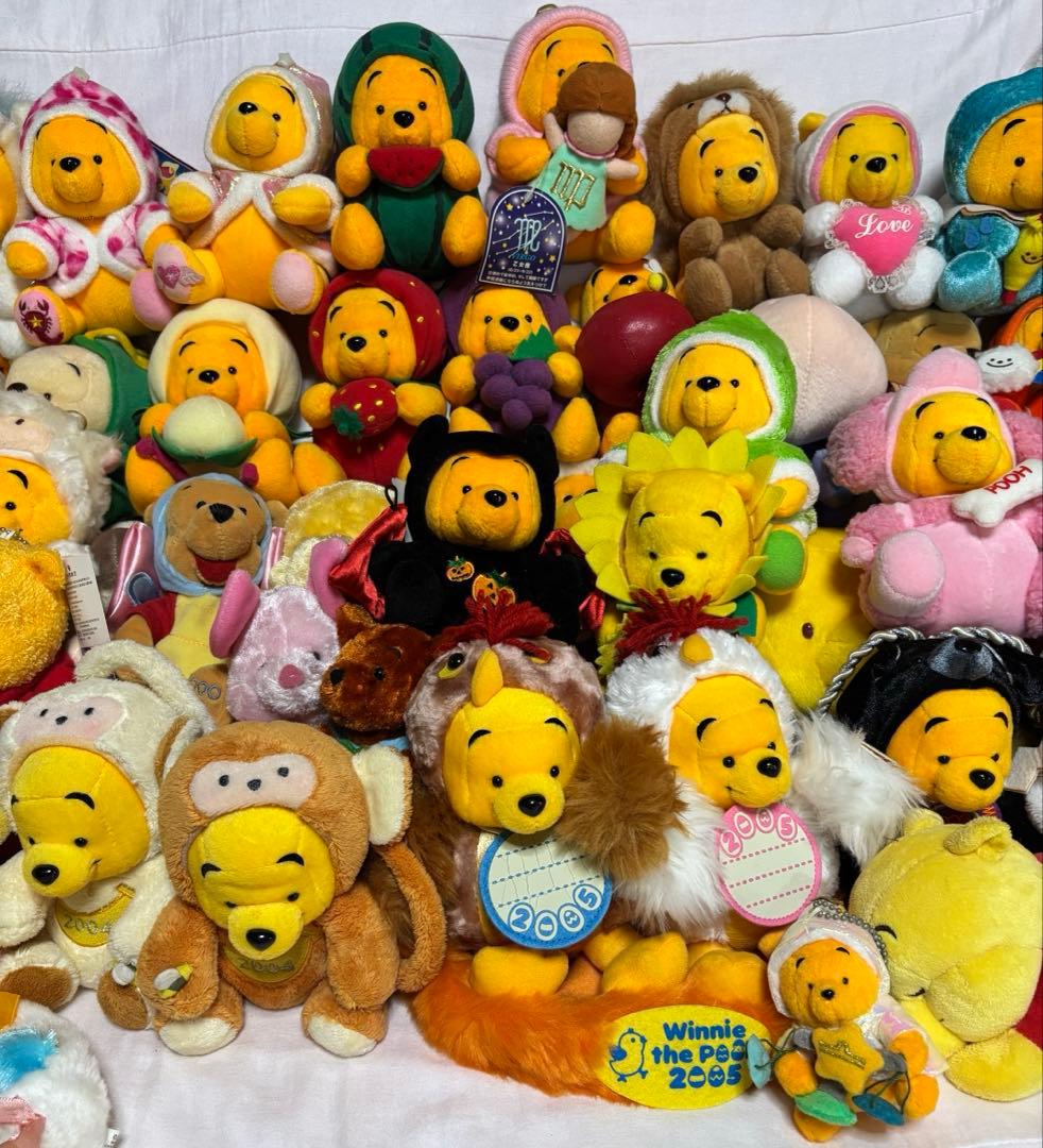 ディズニー　くまのプーさんと仲間達のぬいぐるみ　68体まとめ売り