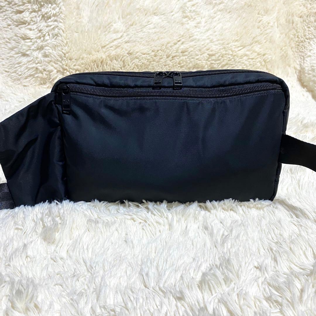 良品】☆Y-3 adidas☆クロスボディバッグ☆黒 ロゴ 多ポケット 袋内蔵