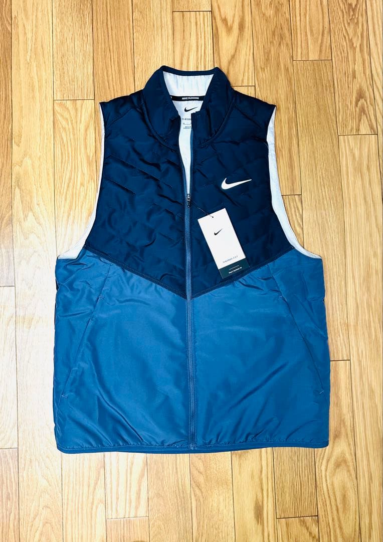 新品 XL ナイキ ランニングベスト サーマ レペル 中綿ベスト ダウン