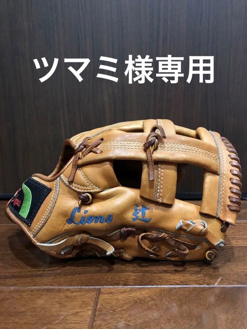 西武ライオンズ5 辻発彦 実使用グラブ 直筆サイン入 久保田スラッガーL