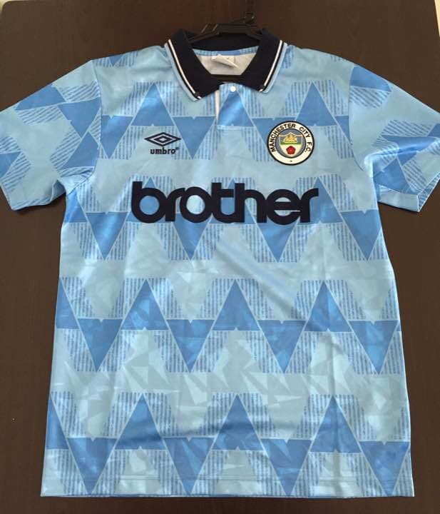 マンチェスターシティ 復刻版ユニフォーム ブラザー オアシス - メルカリ