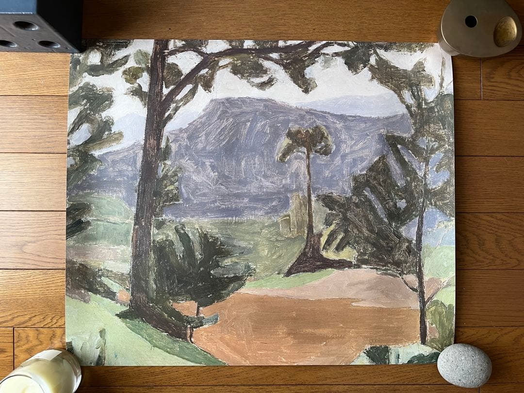 ☆木村智博「かすかな思い」木製パネル アクリルガッシュ 色鉛筆 鉛筆