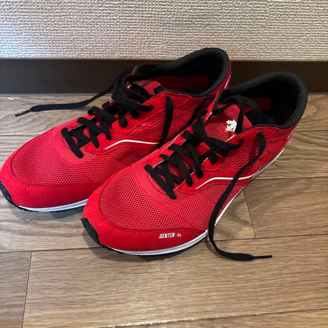 DESCENTE ランニングシューズ レッド　27.5 DESCENTE トレーニング 【ランニングシューズ】GENTEN－EL（エリート