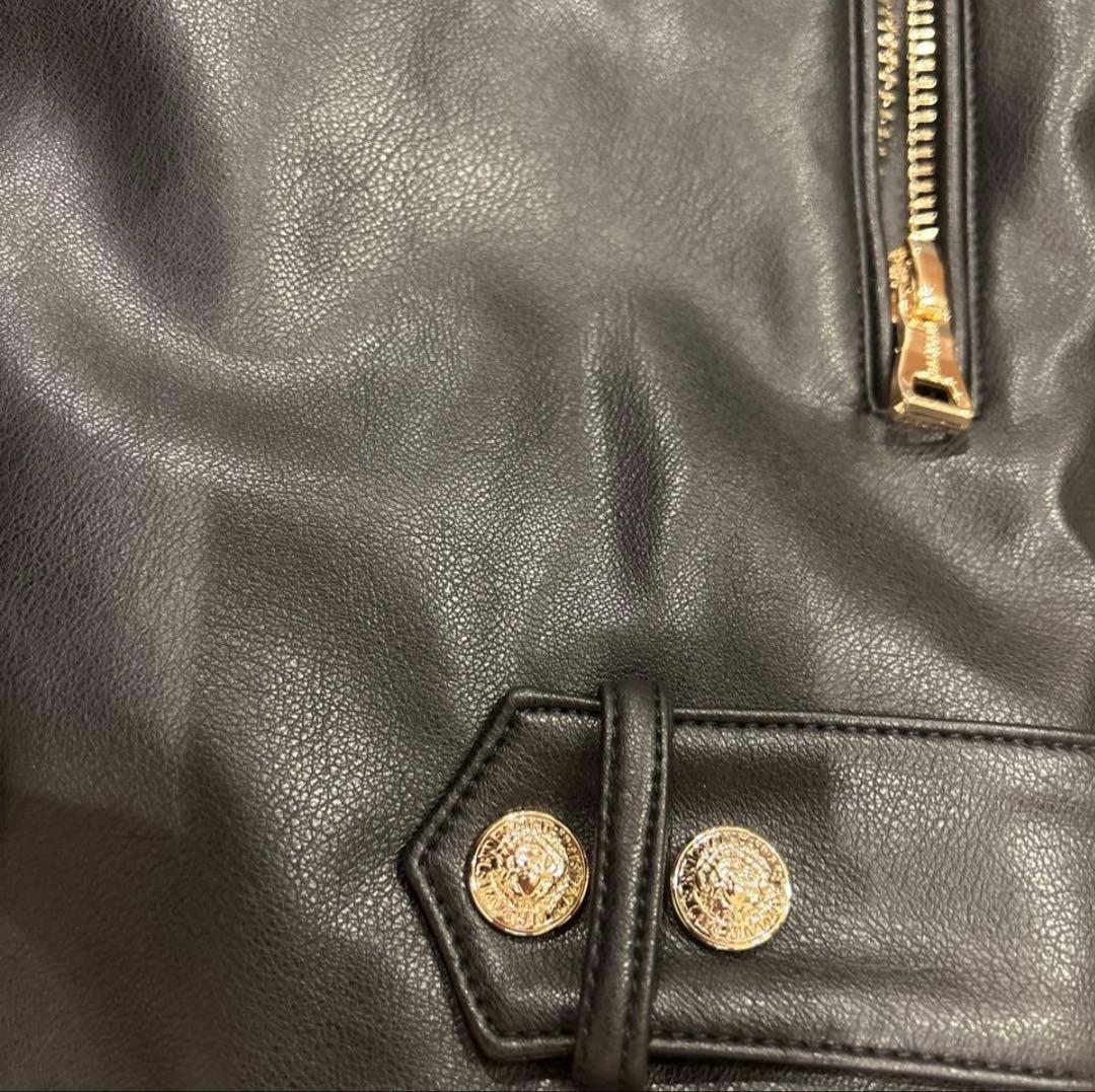 BALMAIN エコレザー ライダースジャケット サイズ50 - メルカリ