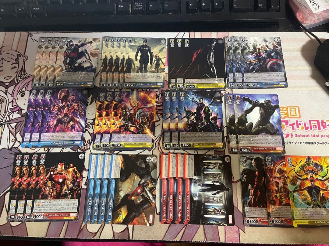 MARVEL まとめ売り 引退セット ヴァイスシュヴァルツ 4コン スリーブ