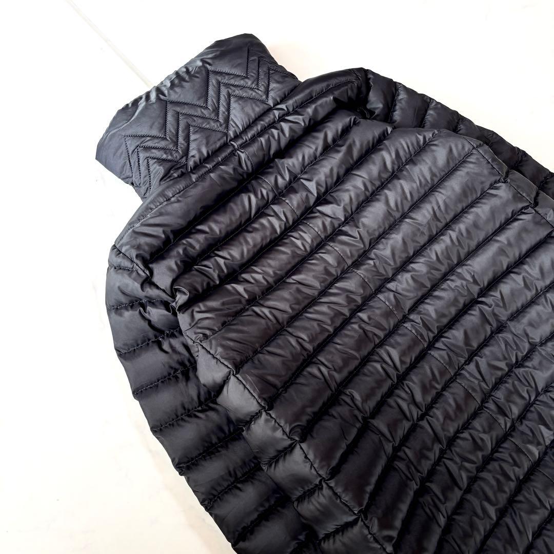 美品✨マックスマーラ ダウンコート 異素材切替 ニット袖 ブラック 42