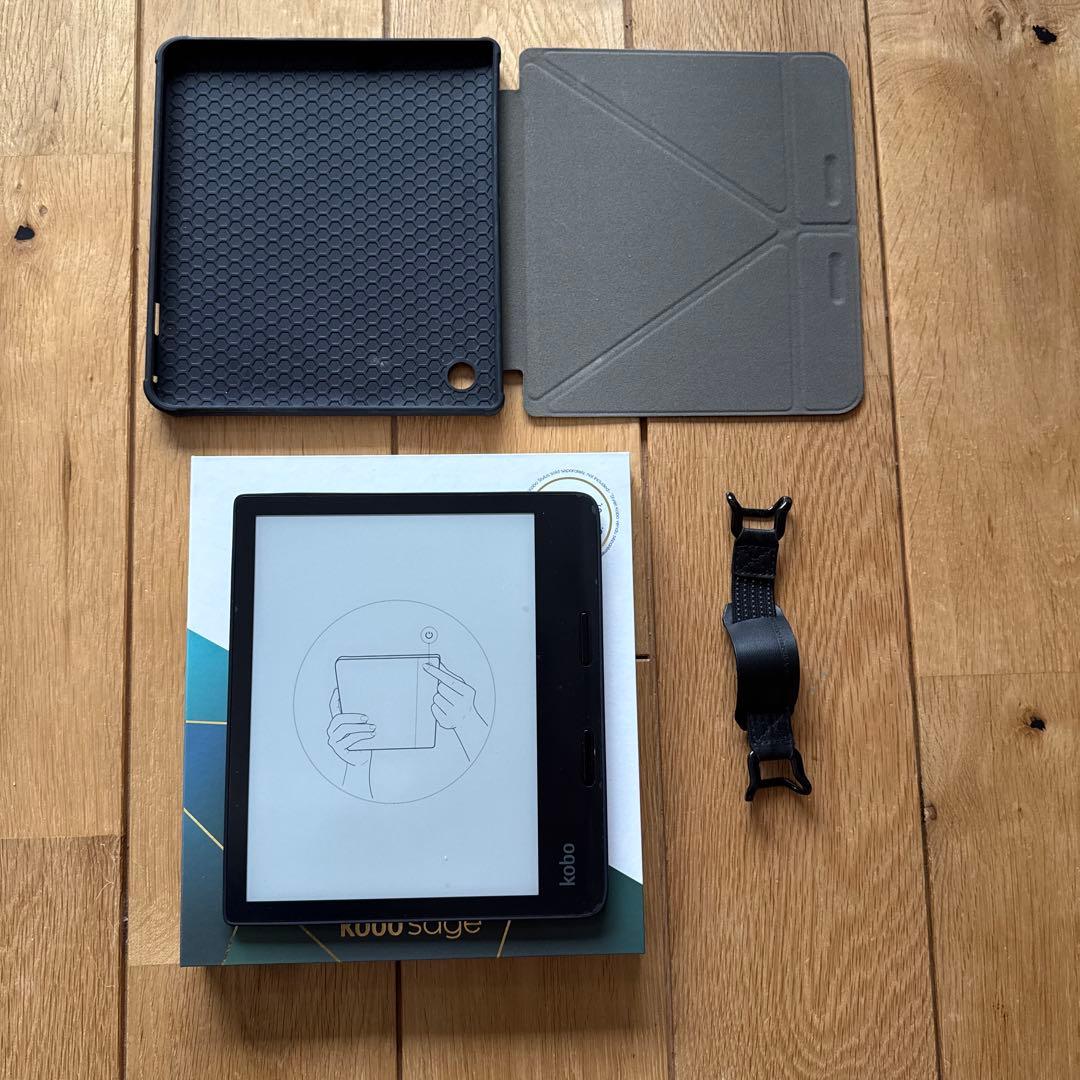 【液晶カバー付済】Kobo Sage 電子書籍リーダー　8インチ　動作確認済 楽天市場】楽天 Kobo Sage 8インチ専用 ケース カバー 高級PUレザー