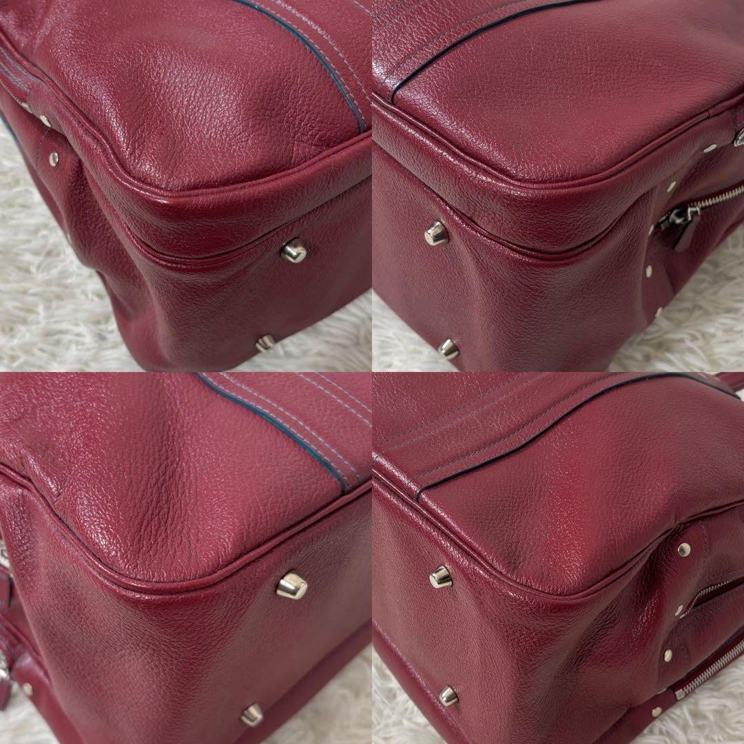 ジャックルコー ハンドバッグ 2層式 レザー ボルドー - メルカリ