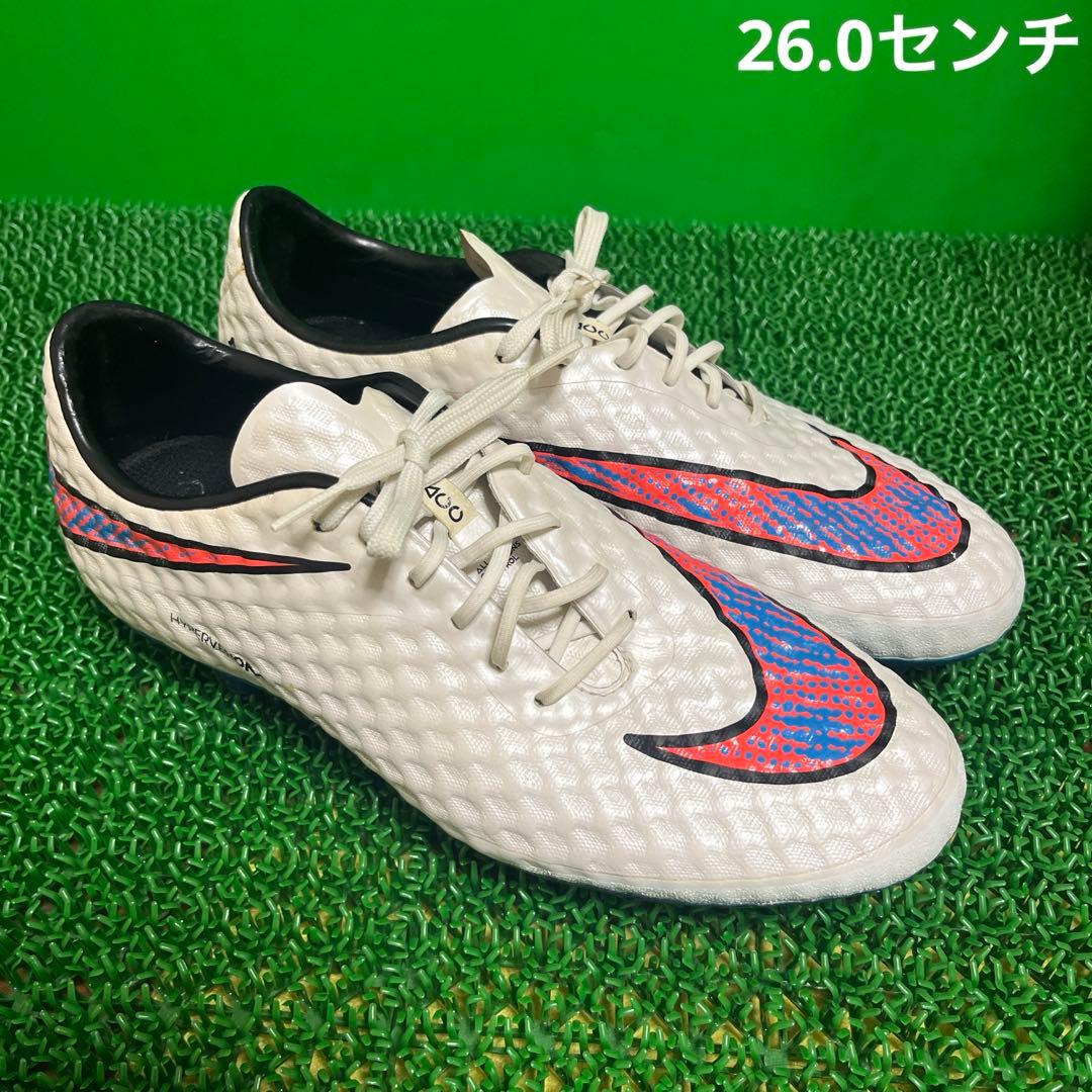 ナイキ サッカースパイクハイパーヴェノム ファントムHG-E(ホワイト