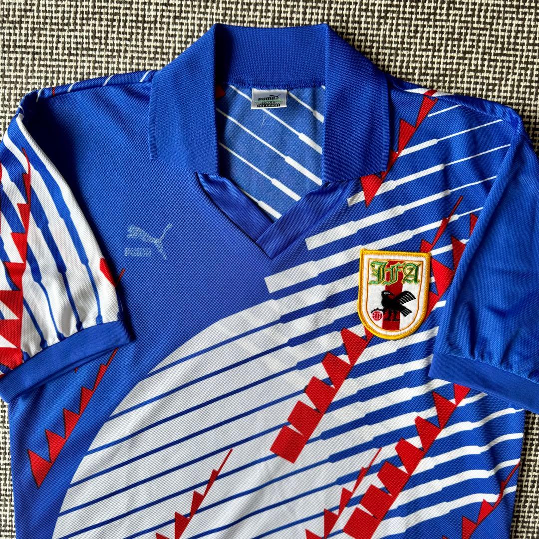 【プーマ正規品】ドーハの悲劇 日本代表／１９９３（H）オフトジャパン 当時物 93年 PUMA サッカー 日本代表 ドーハの悲劇 ユニフォーム M