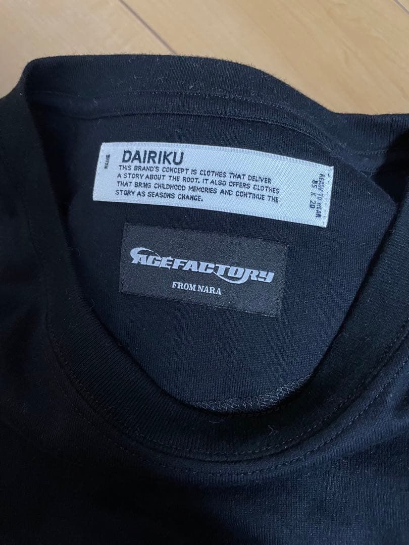 age factory×DAIRIKU songsレイヤードシャツ