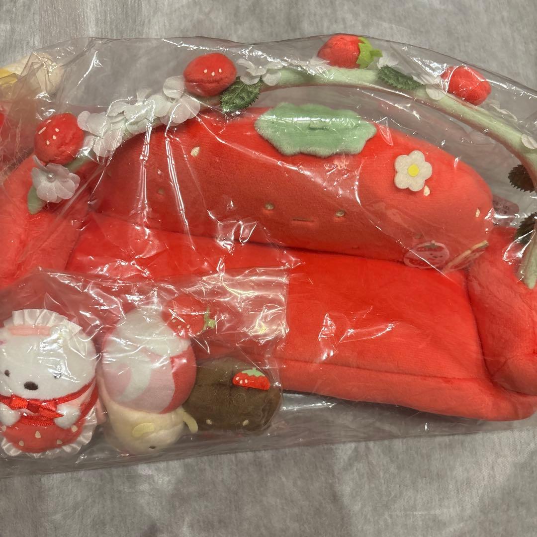 すみっコぐらし 喫茶すみっコいちごフェア 受注生産　てのりぬいぐるみ