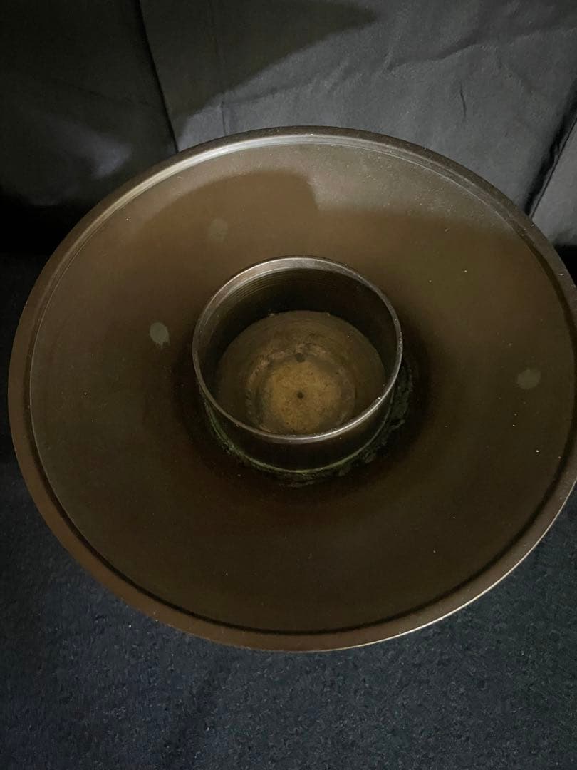 薄端 うすばた 花器 生け花 ヴィンテージ 剣山花含めない 銅器 華道具