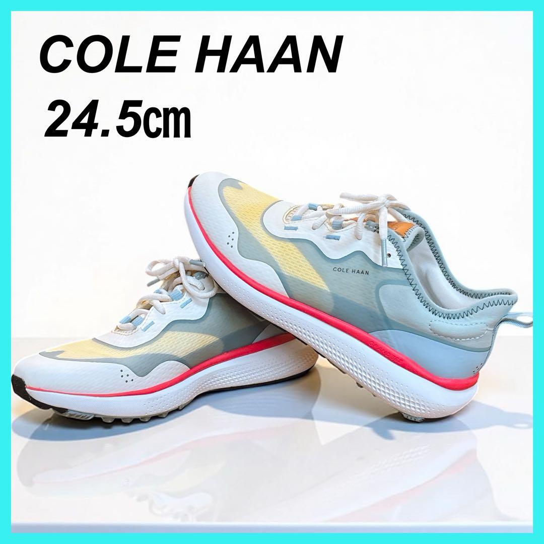 コールハーン ゼログランド フェアウェイ スニーカー ホワイト 24.5㎝ COLE HAAN（コールハーン） ゼログランド フェアウェイ ゴルフ womens