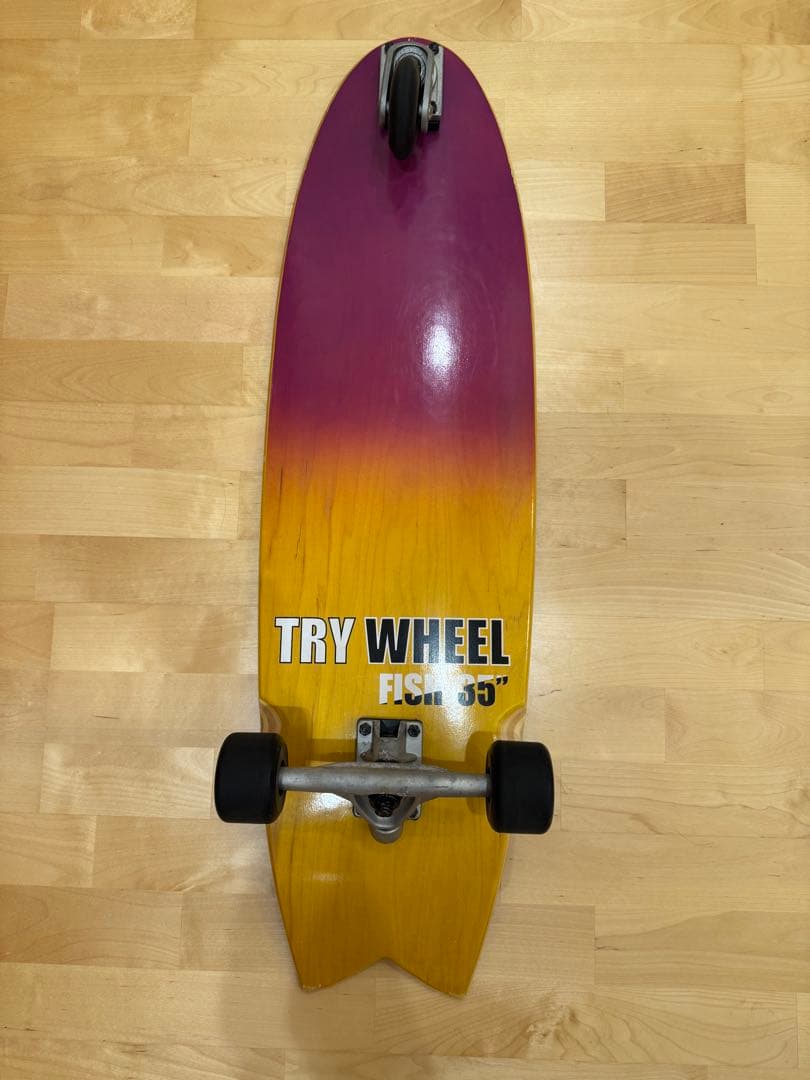 TRY TRY WHEEL FISH 35インチ スケートボードデッキ WHEEL FISH⁄サーフ