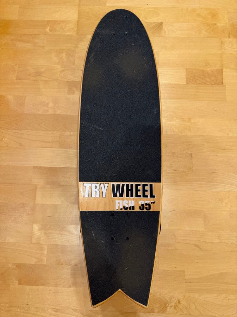 TRY TRY WHEEL FISH 35インチ スケートボードデッキ WHEEL FISH⁄サーフ