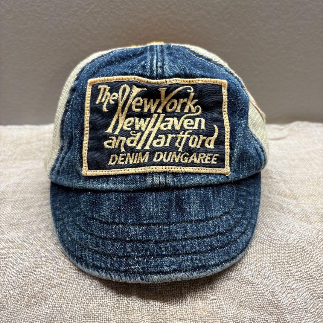 デニム&ダンガリー ワッペン パッチ デニムメッシュキャップ サイズ52