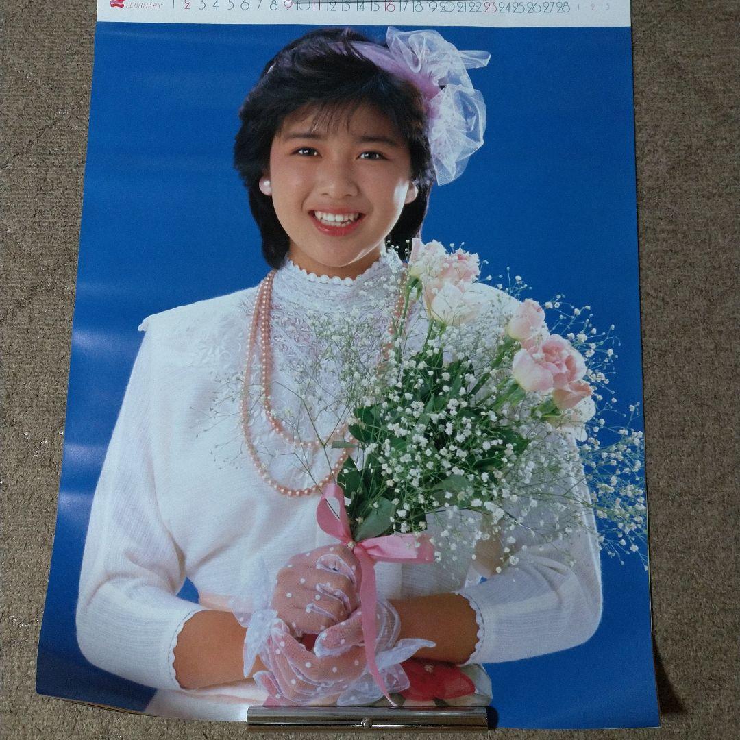 【未開封 希少】菊池桃子さん 大型カレンダー1986年 51.5cmx73cm