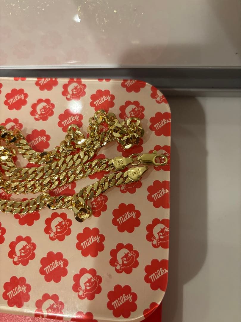 遺品整理 喜平 金ネックレス italy 750刻印あり