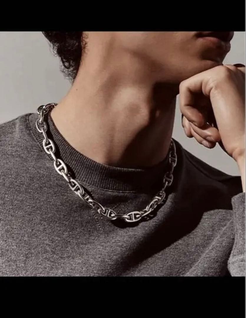 【未使用】人気サイズGM29コマ正規店購入 シェーヌダンクル ネックレス HERMES エルメス シェーヌダンクル ネックレス GM29コマ – Brandar