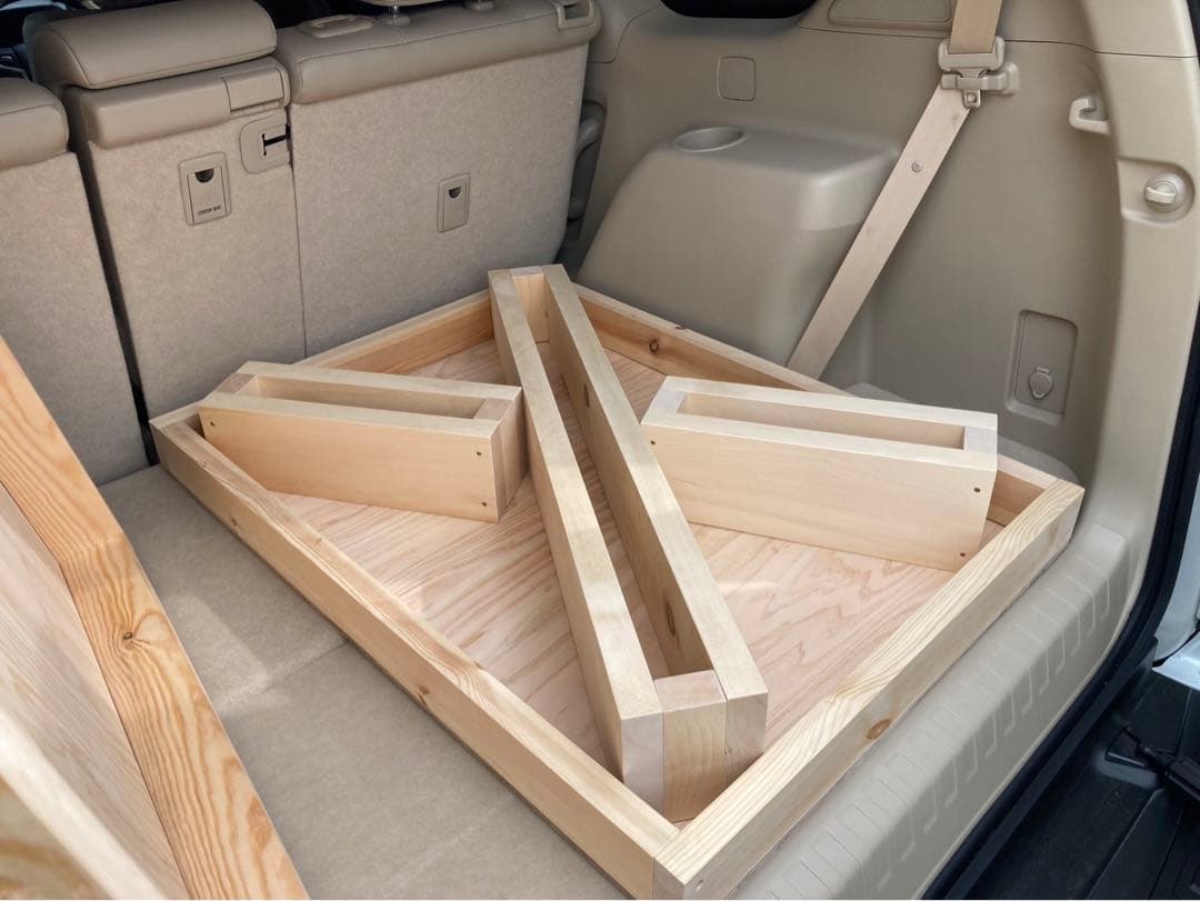 ランドクルーザープラド ベッドキット 車中泊 1人用 ソロキャンプ