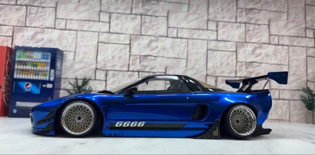 1/18ミニカー　ホンダNSX GTワイドボディーSSR深リムカスタム希少モデル