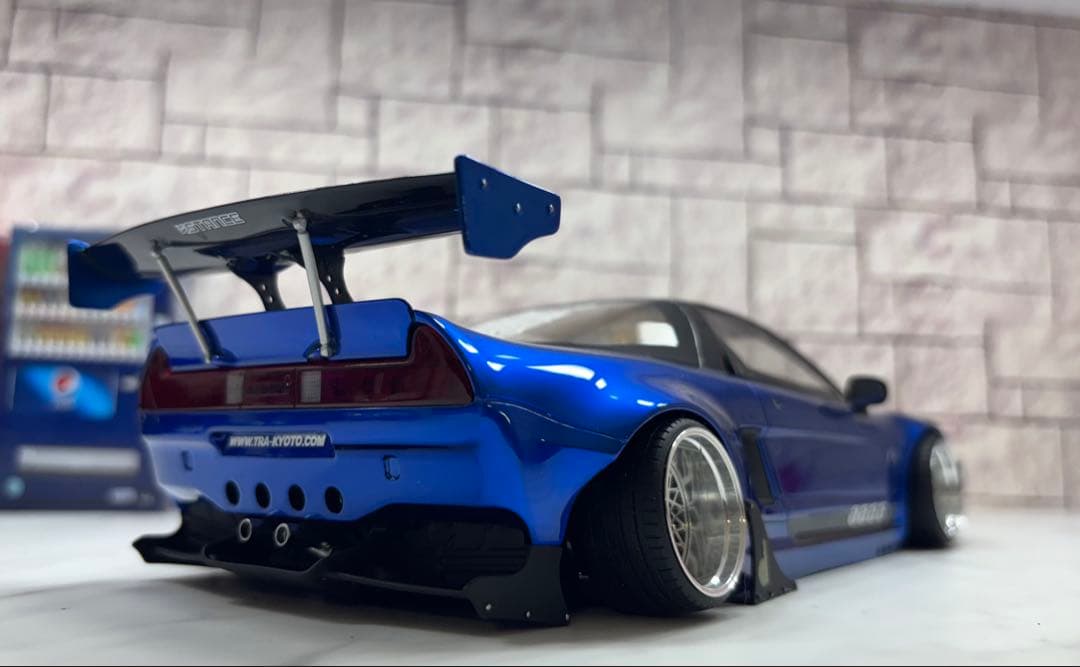 1/18ミニカー　ホンダNSX GTワイドボディーSSR深リムカスタム希少モデル