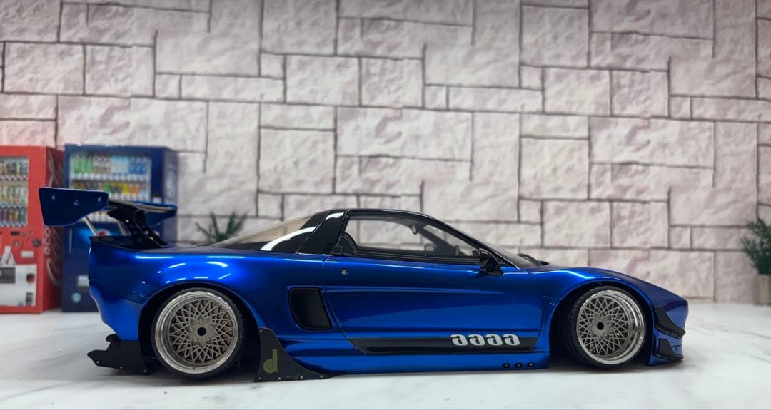 1/18ミニカー　ホンダNSX GTワイドボディーSSR深リムカスタム希少モデル
