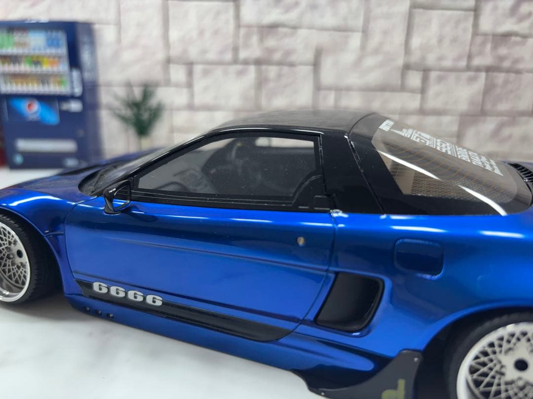 1/18ミニカー　ホンダNSX GTワイドボディーSSR深リムカスタム希少モデル