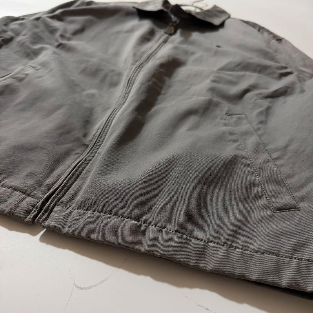 90s ラルフローレン スウィングトップ チンスト 裏地チェック L グレー