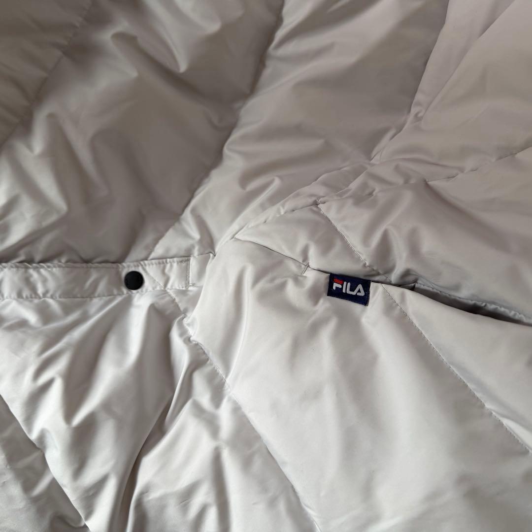 FILA GOLF《新品・未使用》ダウンコート ホワイトLL Aラインロング丈