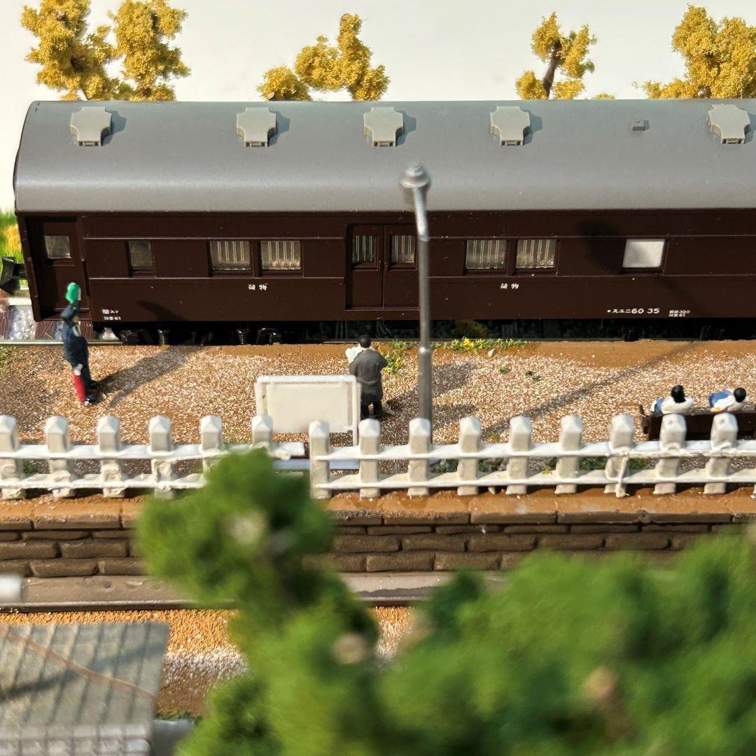 宗谷秋色 宗谷本線旧天塩中川駅 鉄道ジオラマ Nゲージ 展示台