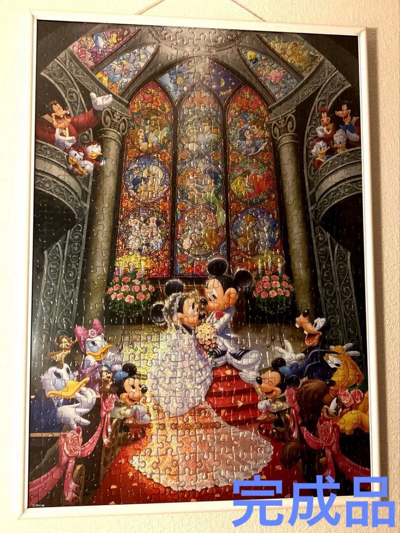 完成品 ディズニーパズル ミッキーミニー ウェディング 結婚式 - メルカリ