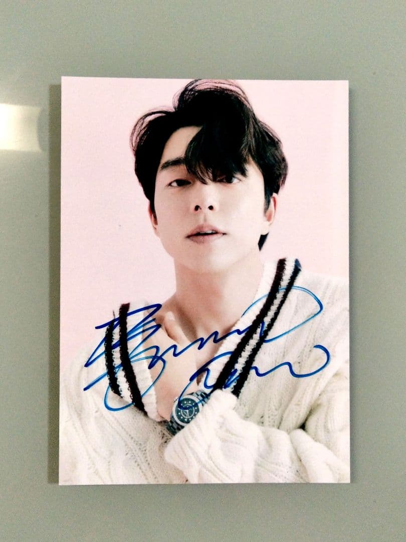 セール中…コン・ユ直筆サイン入り2Lサイズ写真…Gong Yoo…静かなる海