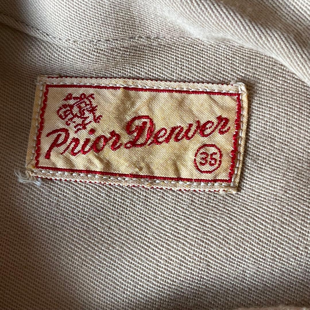 40's ~ Prior Denver レーヨンギャバジンシャツ - メルカリ