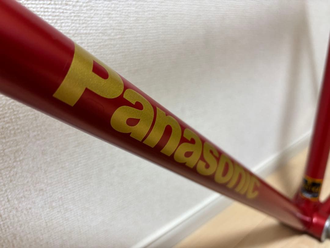 Panasonic パナソニック 競輪フレーム ディープレッド ピスト njs