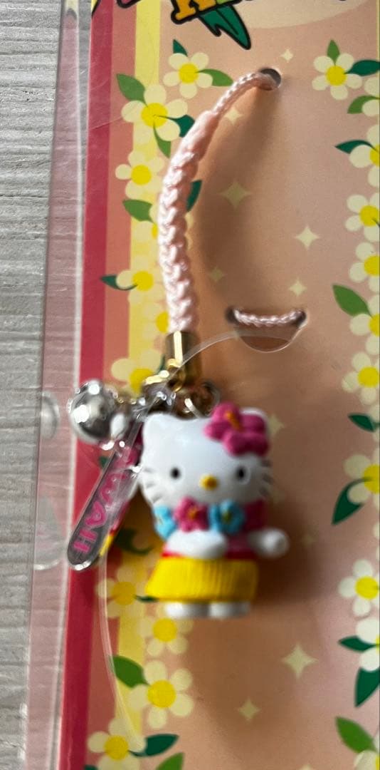激レア◎ハワイ限定キティ◎根付けストラップ◎フラダンス・アロハ