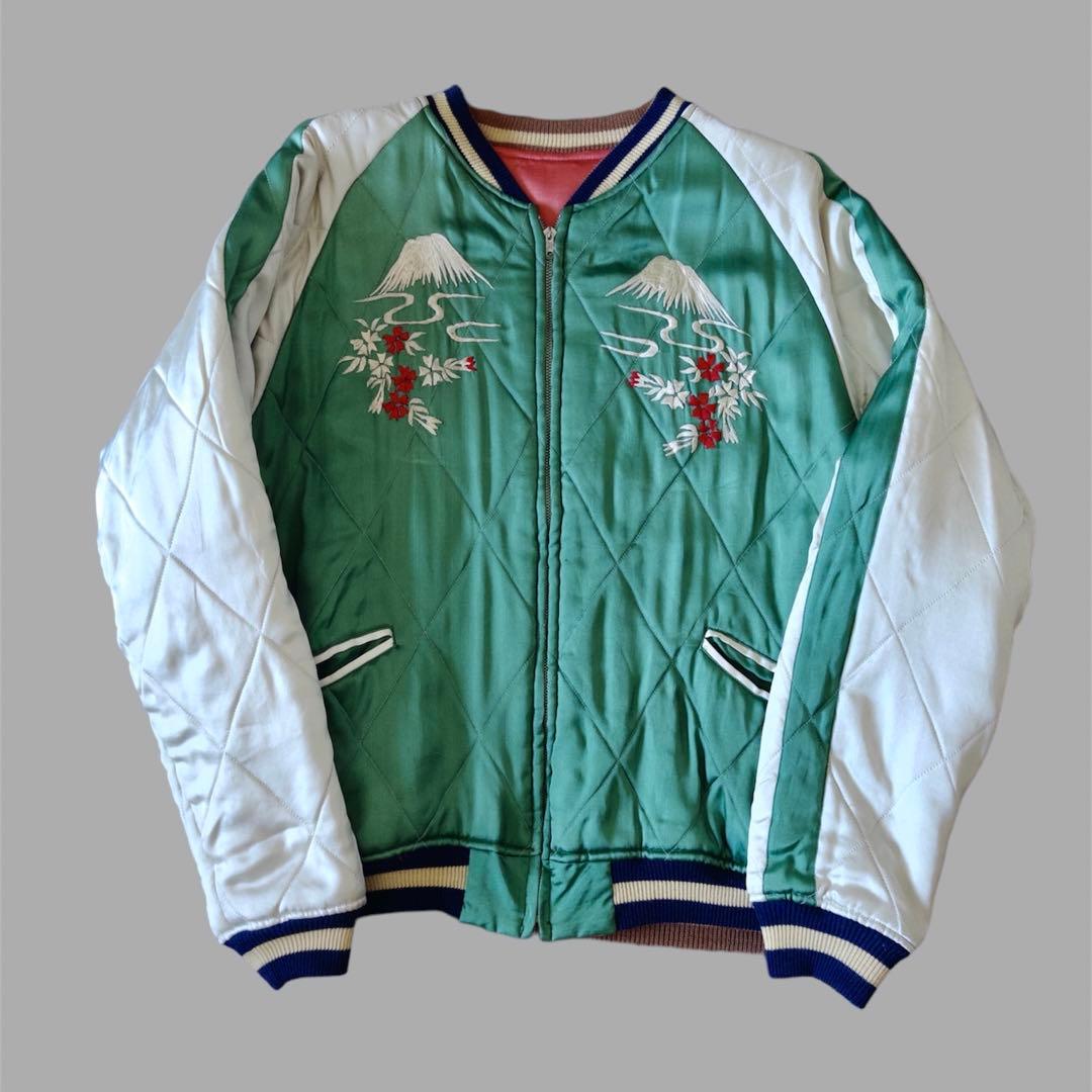 サテン極上 シルバーストーン SILVER STONE スカジャン - メルカリ