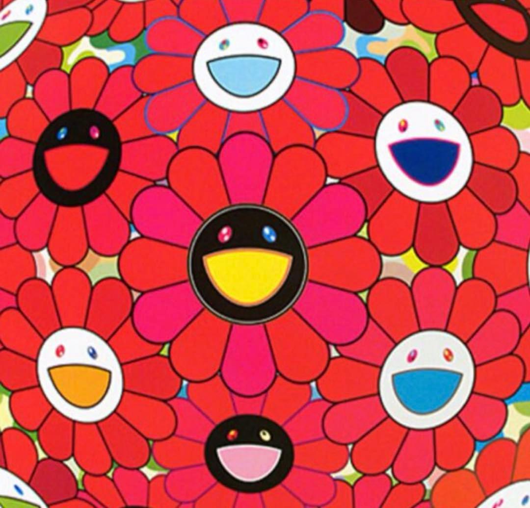 村上隆 ”フラワーボール(3D)　レッドボール”